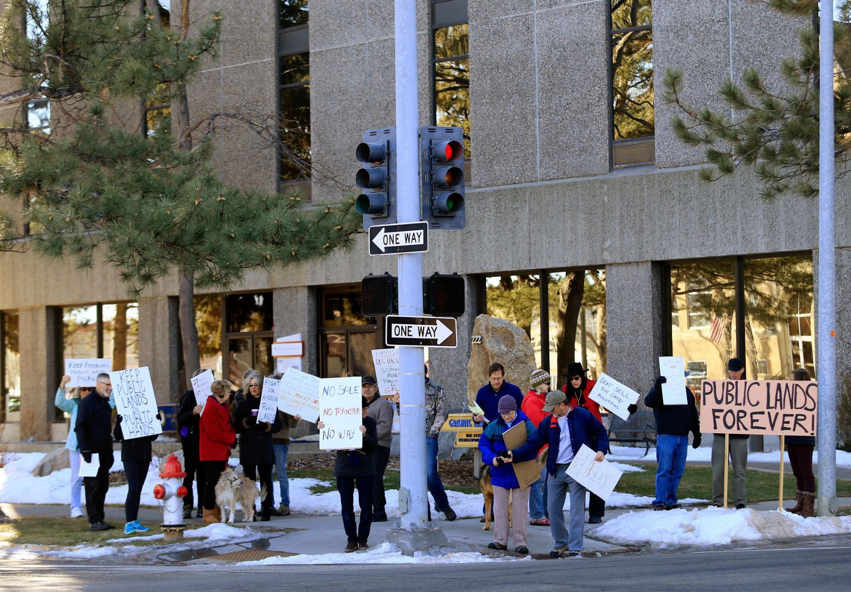 Protest in downtown Billings